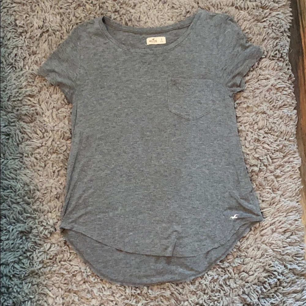 Gray Hollister flowy shirt